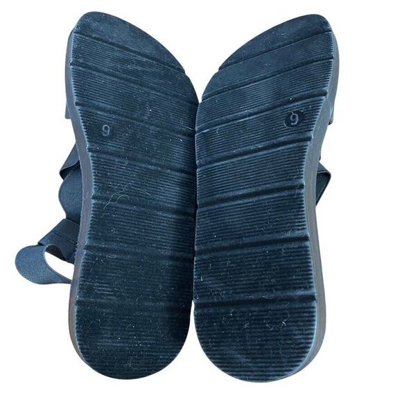 Corkys Womens Thrive Strappy Black Open Toe Sandals Flats Casual Shoes sz 9 - Picture 15 of 16